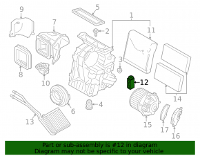 BMW i3 14-21 R1234YF Air Conditioner Heater Valve