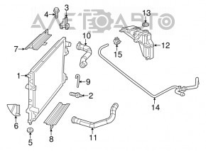 09-23 Dodge Challenger Water Cooling Radiator
