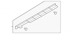 Door seal lower front left Nissan Rogue Sport 17-22