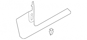 Audi Q3 83A 19-25 black inner front left door sill trim