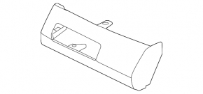 Front panel trim lower left Hyundai Santa FE 19-23 black