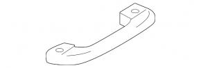 Ceiling handle rear left Hyundai Sonata 20-23 dark gray