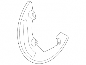 Brake Disc Cover Front Left Ford Flex 09-10