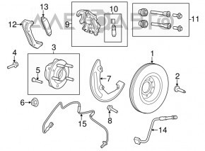 Brake Disc Cover Front Left Ford Flex 09-10