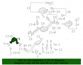 Catalytic converter left Audi Q5 8R 13-17 3.0 tfsi