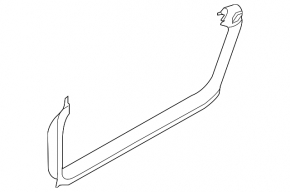 Upper trunk door trim Audi Q5 8R 09-17 black