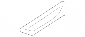 Front left fender molding for Audi A5 F5 18-25 chrome, S-Line