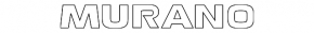 Emblem inscription MURANO trunk door Nissan Murano z52 15-24