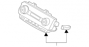 Climate control Hyundai Kona 18-19 under the car, with additional heater