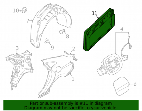 Left ventilation shield Kia K5 21-24