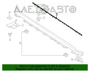 Right threshold molding Porsche Taycan 19 - abrasion