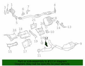 Muffler bracket central Mercedes W213 E 17-23 2.0T, 3.0T