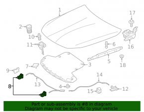 Left bonnet lock Mercedes W213 E 17-23