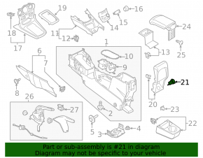 Cigarette lighter rear right Ford C-max MK2 13-18