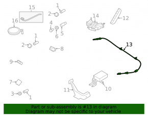 Lincoln MKC Shift Cable 15-