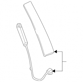Door trim side front left Lincoln MKX 16- code