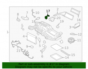 Actuator motor heater drive ventilation Jaguar F-Pace X761 17-