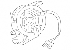 Steering wheel cable with steering angle sensor for Jaguar F-Pace X761 17-20 with heated steering wheel