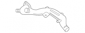 Cooling system pipe Audi A6 C7 16-18 3.0T plastic