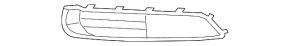 Left front bumper grille for Buick Regal 11-13, under fog lights, under molding