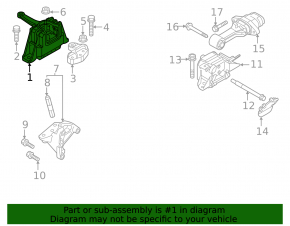 Engine mount right Kia Niro 23- HEV, PHEV