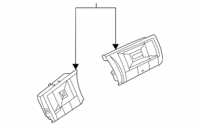 Nissan Rogue 21-24 steering wheel control buttons for 360° and radar distronic, broken mounts