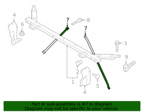 TV strut left Volvo XC60 18-20