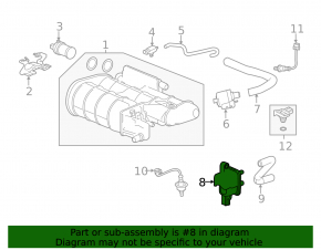 Honda Accord 13-17 2.4 Fuel Evaporative Purge Valve