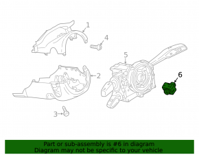 Electric steering wheel adjustment control Audi A6 C8 19-