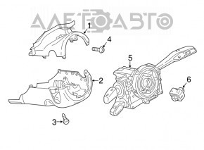 Electric steering wheel adjustment control Audi A6 C8 19-