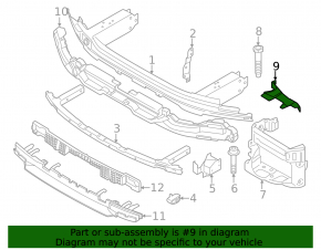 Eyepiece bracket left BMW 5 G60 24-25