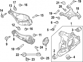 Nissan Ariya 23-25 right rear trailing arm