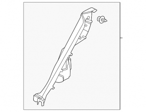 Rear pillar trim lower left Toyota Venza 21- black