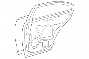Bare rear right door Lexus ES350 07-12