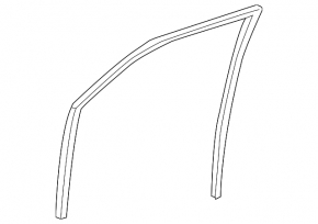 Front right glass seal for Toyota Sienna 11-20