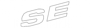 Emblem inscription SE trunk lid Toyota Camry v70 18-24