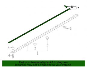 Right door sill seal for Audi Q3 83A 19-25