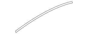 Upper rear left door molding for Audi Q3 83A 19-25 chrome
