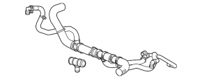 Lower cooling pipe Chevrolet Camaro 16-23 6.2