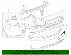 Chevrolet Equinox EV 24-26 Rear Bumper Tow Hook Cap