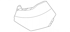 Kia Sportage 23-25 rear bumper, bare right side