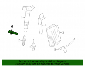 Crankshaft Position Sensor Lexus UX200 UX250h 19-