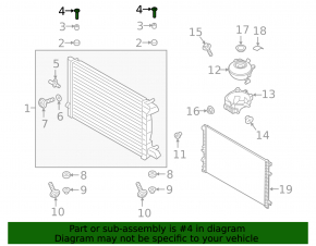 Upper left radiator bracket for Porsche Cayenne 19-26 2.9T, 3.0T, 4.0T plastic