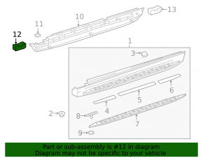 Jack front left Mercedes GLS-class X166 13-19