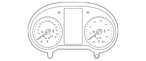 Mercedes GLC 300/43 19-20 instrument cluster without radar projection