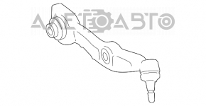 Lower control arm, front left, rear, Mercedes W221 RWD