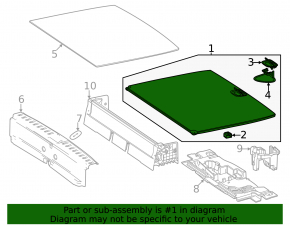Black trunk floor for Mercedes X247 GLB 20-26