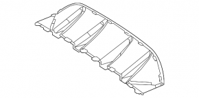 Mercedes GLC 300 20-22 AMG rear bumper lower lip trim