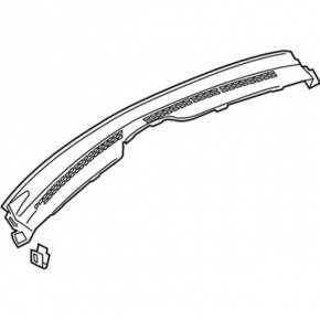 Front panel center trim under the windshield Lincoln MKZ 17-20 black