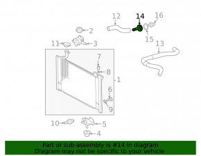 Thermostat Housing Toyota Prius 20 04-09